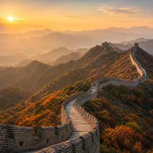 中国·北京天安门+故宫+长城+天坛+圆明园 纯玩精品5日 旅行线路目的地意境图