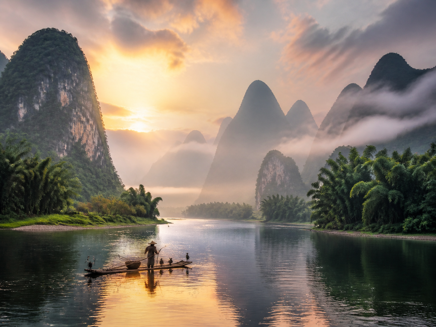 中国·桂林漓江+百里画廊+荔江湾+银子岩+阳朔西街+赠印象·刘三姐 纯玩私人小團5日