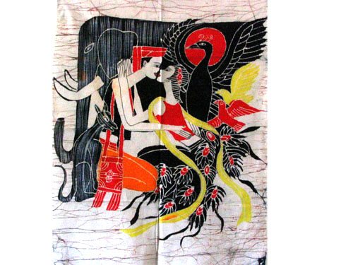 蜡染壁画A7(85cm×65cm)