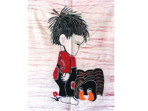 蜡染壁画A12(85cm×65cm)