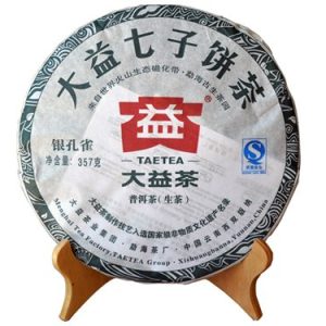 [大益]2011年银孔雀普洱七子饼茶101批（生）