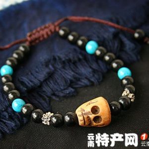 [草明苑]骨雕骷髅手链