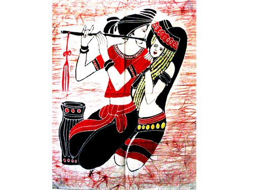 蜡染壁画A14(85cm×65cm)