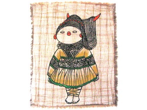 蜡染壁画C13(40cm×35cm)
