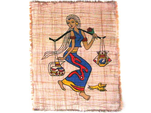 蜡染壁画C28(40cm×35cm)