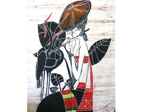 蜡染壁画A5(85cm×65cm)
