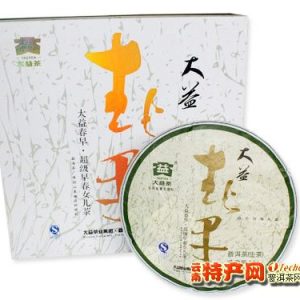 大益精品！[大益]2011年 春早 超级早春女儿茶500克普洱生饼礼盒