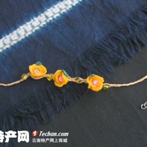 拉菲草软陶手链(3)