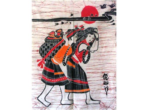 蜡染壁画A10(85cm×65cm)