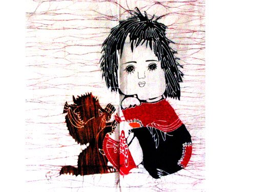 蜡染壁画A16(85cm×65cm)