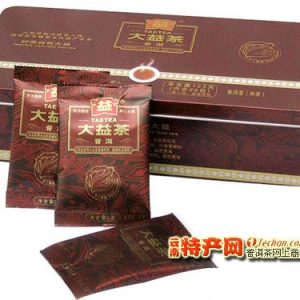 [大益]09年一级散茶精致铁盒125克盒装（熟）