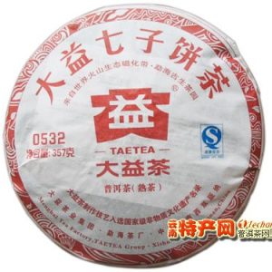 [大益]2011年金奖熟饼0532普洱七子饼101批