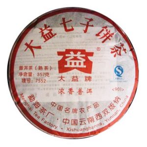 [大益]09年7552大益七子饼熟饼901批