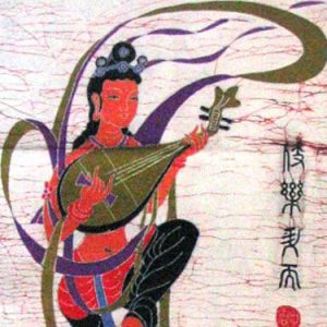 蜡染壁画B3(45cm×115cm)