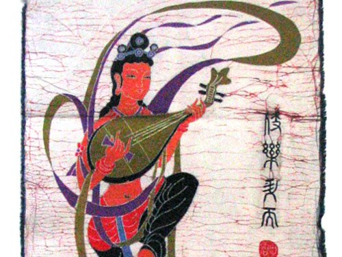 蜡染壁画B3(45cm×115cm)