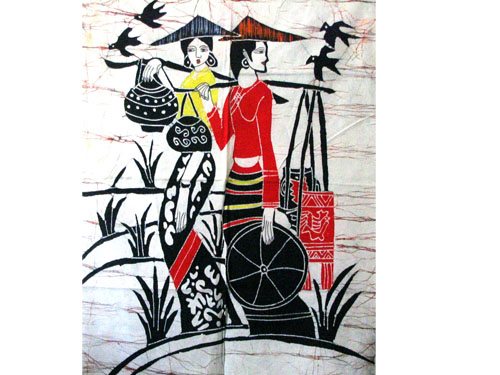 蜡染壁画A4(85cm×65cm)