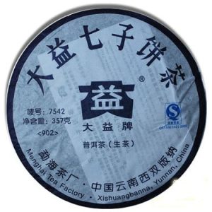 [大益]09年7542七子饼茶（生）903批