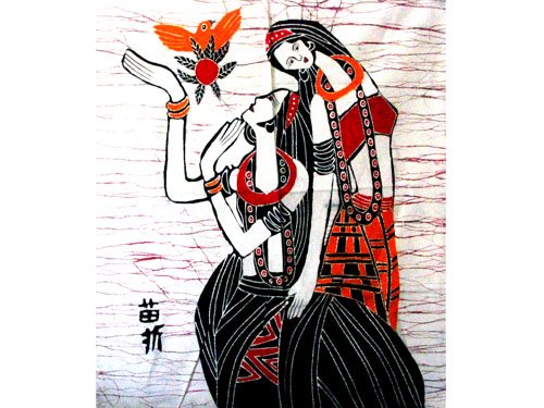蜡染壁画A15(85cm×65cm)