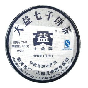 [大益]09年7542七子饼茶（生）901批