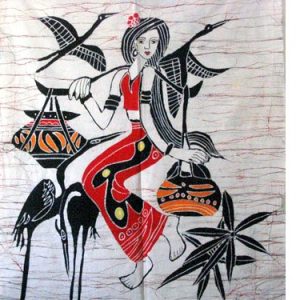 蜡染壁画A3(85cm×65cm)