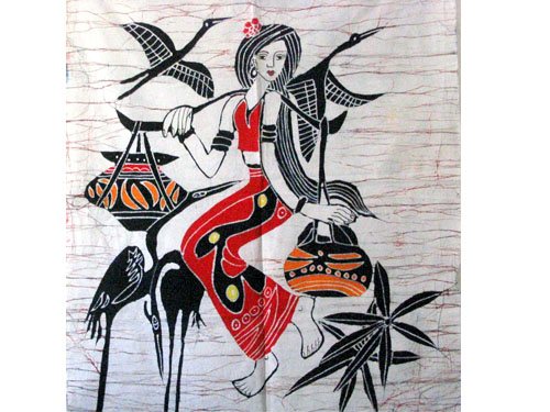 蜡染壁画A3(85cm×65cm)