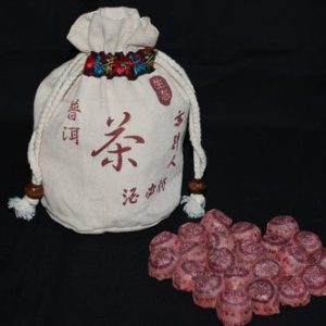 [老仓]一级普洱玫瑰花瘦身美容熟沱(买50个赠图中小布袋！)