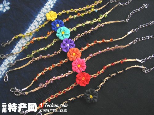 拉菲草软陶手链(全)