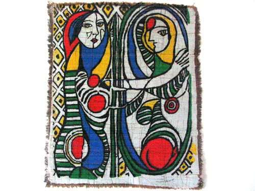 蜡染壁画C14(40cm×35cm)